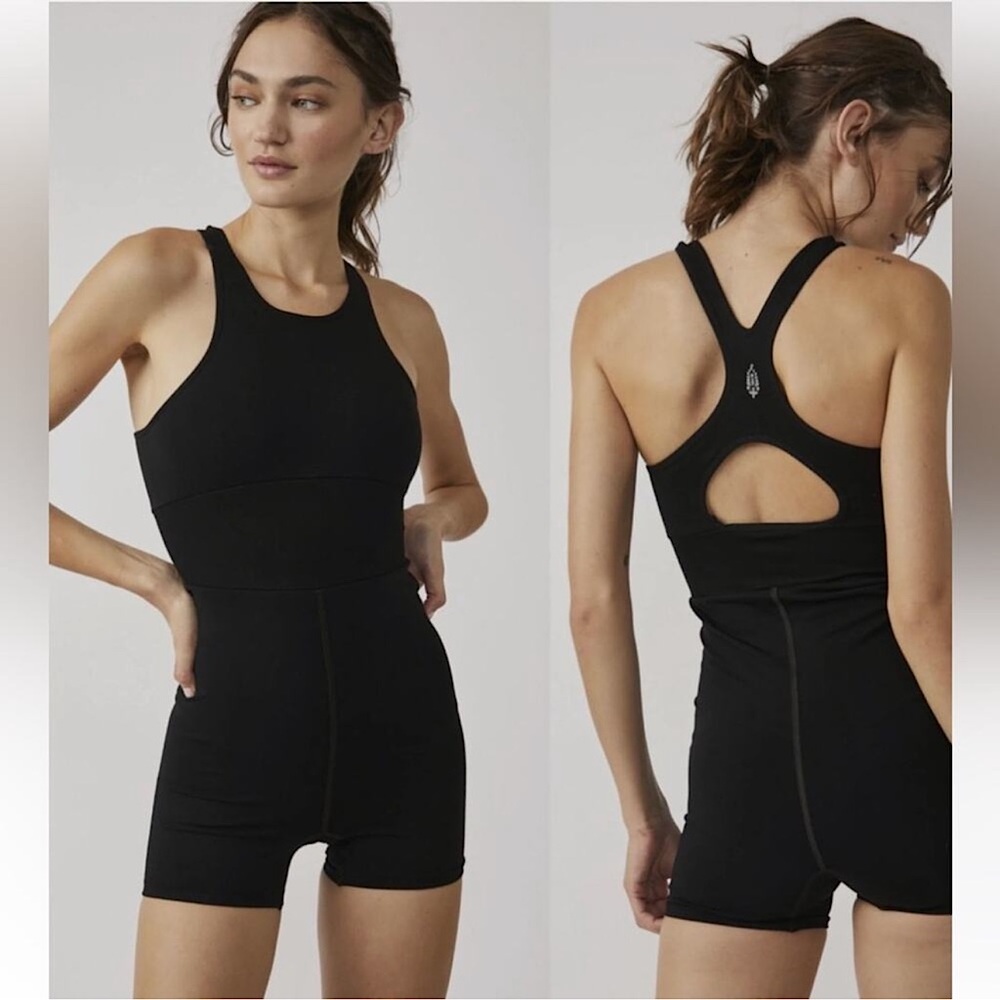 NWOT Revolve Free People FP Movement Onesie - Black (XS/S)